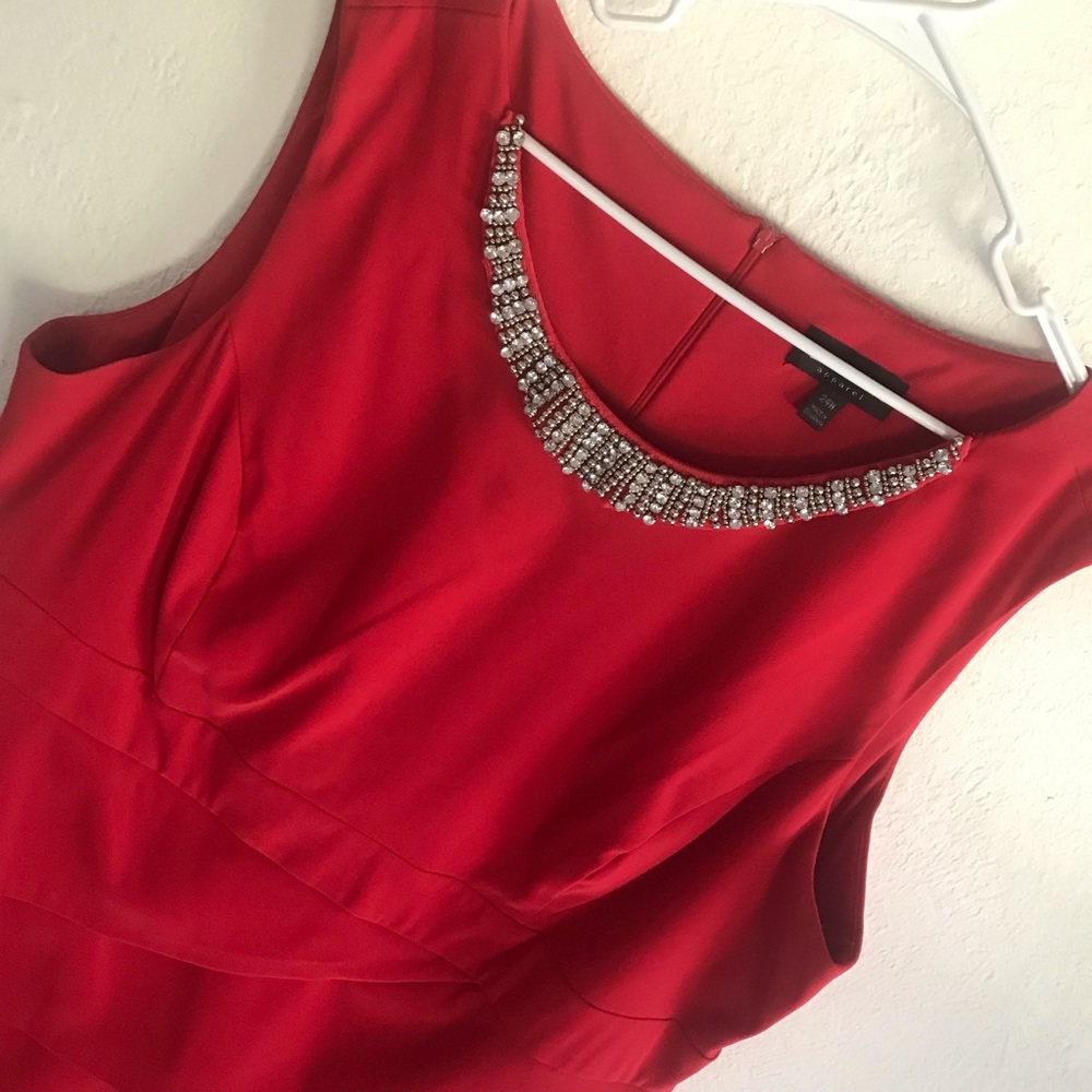 SOLD Connected Apparel 24 Red Dress with Crystals